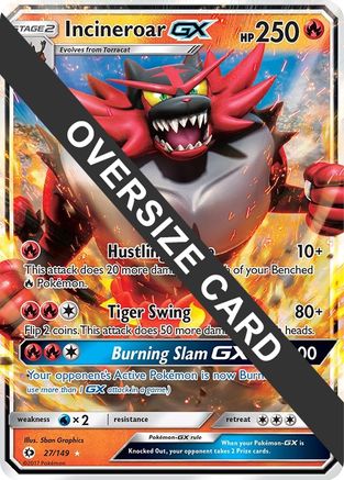 Incineroar GX 027/149 - Holofoil Jumbo Cards - Promo