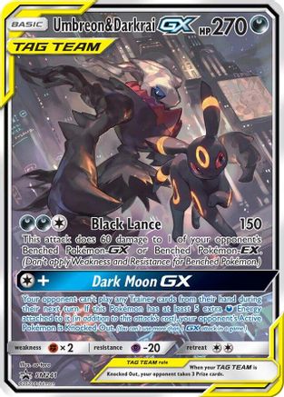 Umbreon & Darkrai GX SM241 - Holofoil Jumbo Cards - Promo