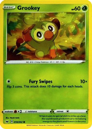 Grookey 010/202 - Holofoil Blister Exclusives - Promo