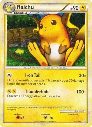 Raichu 010/123 - Holofoil Deck Exclusives - Holo Rare