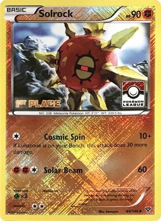 Solrock 064/146 - Reverse Holofoil League & Championship Cards - Promo