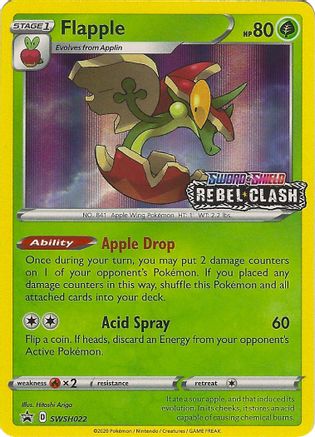 Flapple SWSH022 - Holofoil SWSH Sword & Shield Promo Cards - Promo