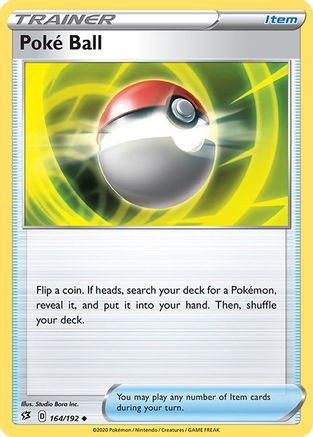 Poke Ball 164/192 SWSH02 Rebel Clash - Uncommon