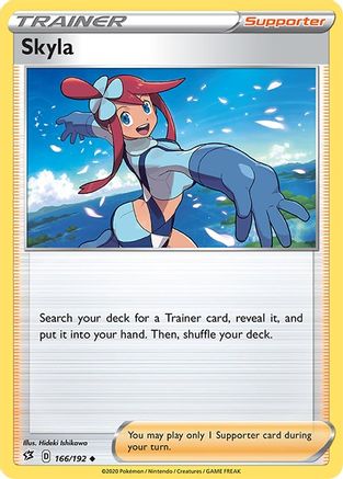 Skyla 166/192 - Reverse Holofoil SWSH02 Rebel Clash - Uncommon