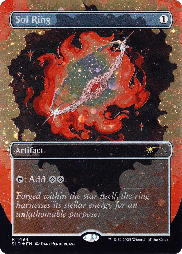 Sol Ring (1494) (Galaxy Foil) (SLD-1494★) - Secret Lair Drop (Borderless) Foil