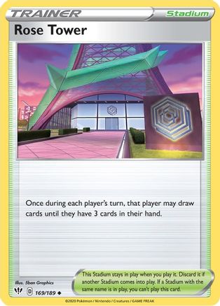 Rose Tower 169/189 SWSH03 Darkness Ablaze - Uncommon
