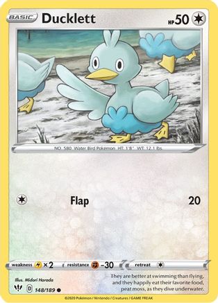 Ducklett 148/189 SWSH03 Darkness Ablaze - Common