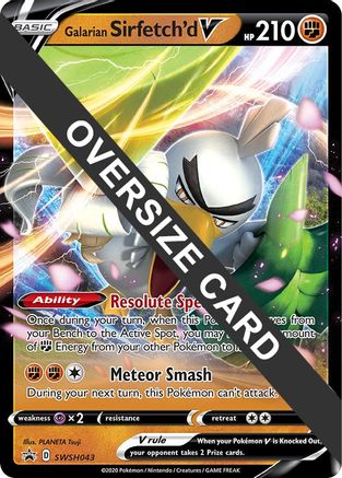 Galarian Sirfetch'd V SWSH043 - Holofoil Jumbo Cards - Promo