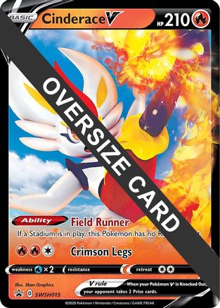 Cinderace V SWSH015 - Holofoil Jumbo Cards - Promo