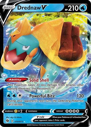 Drednaw V 014/73 - Holofoil Champions Path - Ultra Rare