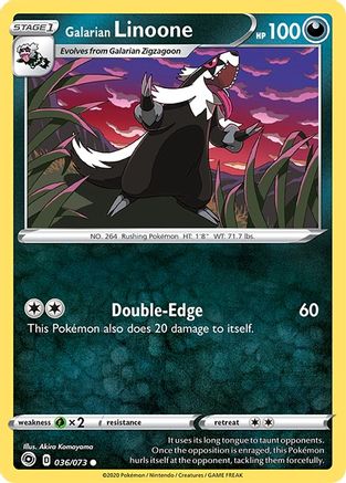 Galarian Linoone 036/73 Champions Path - Common