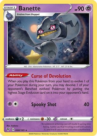 Banette 068/185 SWSH04 Vivid Voltage - Rare