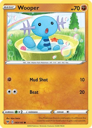 Wooper 083/185 - Reverse Holofoil SWSH04 Vivid Voltage - Common