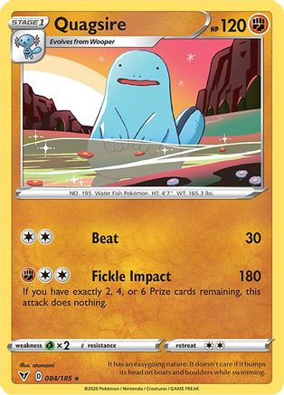 Quagsire 084/185 SWSH04 Vivid Voltage - Rare