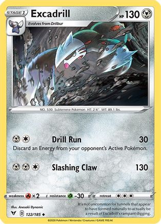 Excadrill 122/185 SWSH04 Vivid Voltage - Uncommon