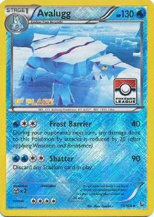 Avalugg 031/106 - Reverse Holofoil League & Championship Cards - Promo