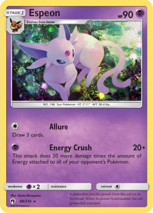 Espeon 089/214 - Holofoil Blister Exclusives - Promo