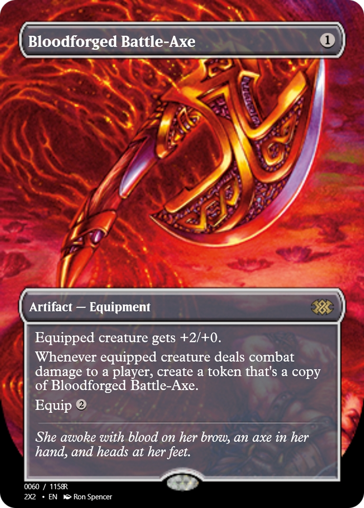 Bloodforged Battle-Axe (PRM-102333) - Magic Online Promos Foil