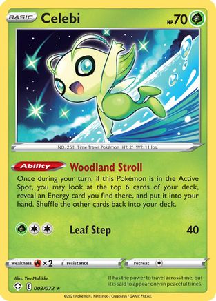 Celebi 003/072 Shining Fates - Rare