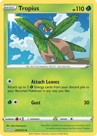 Tropius 005/072 Shining Fates - Uncommon
