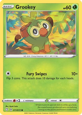Grookey 011/072 Shining Fates - Common