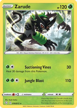 Zarude 016/072 Shining Fates - Rare