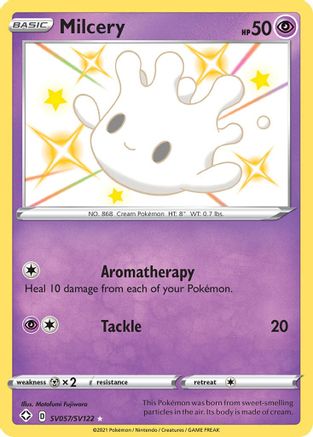 Milcery SV057/SV122 - Holofoil Shining Fates Shiny Vault - Shiny Holo Rare