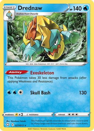 Drednaw 027/072 Shining Fates - Rare