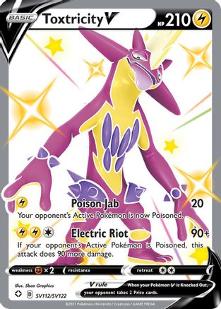 Toxtricity V SV112/SV122 - Holofoil Shining Fates Shiny Vault - Shiny Holo Rare
