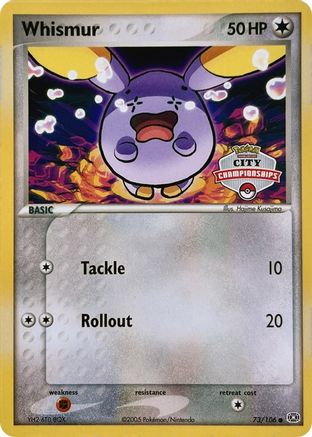 Whismur 073/106 League & Championship Cards - Promo
