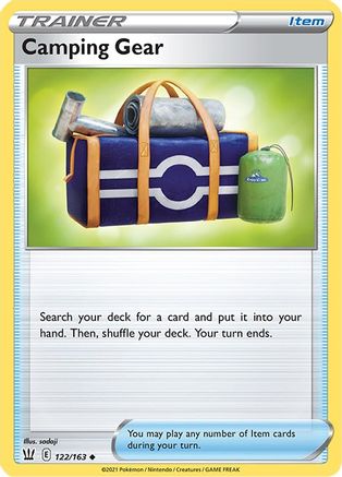 Camping Gear 122/163 - Reverse Holofoil SWSH05 Battle Styles - Uncommon
