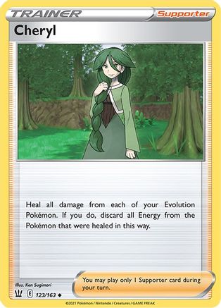 Cheryl 123/163 - Reverse Holofoil SWSH05 Battle Styles - Uncommon