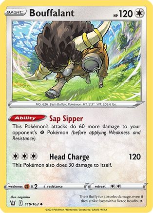 Bouffalant 118/163 SWSH05 Battle Styles - Uncommon