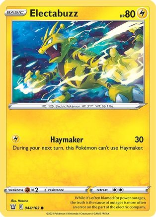 Electabuzz 044/163 SWSH05 Battle Styles - Common