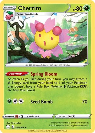 Cherrim 008/163 Deck Exclusives - Rare