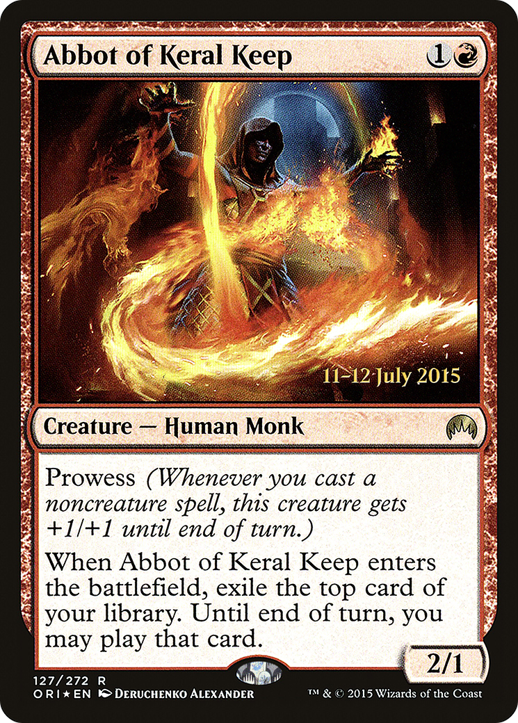 Abbot of Keral Keep (PRE-127S) - Magic Origins Promos Foil