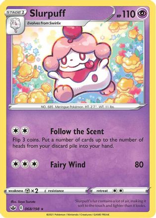 Slurpuff 068/198 SWSH06 Chilling Reign - Rare