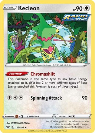Kecleon 122/198 SWSH06 Chilling Reign - Rare