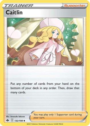 Caitlin 132/198 - Reverse Holofoil SWSH06 Chilling Reign - Uncommon