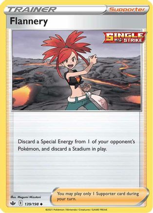 Flannery 139/198 - Reverse Holofoil SWSH06 Chilling Reign - Uncommon