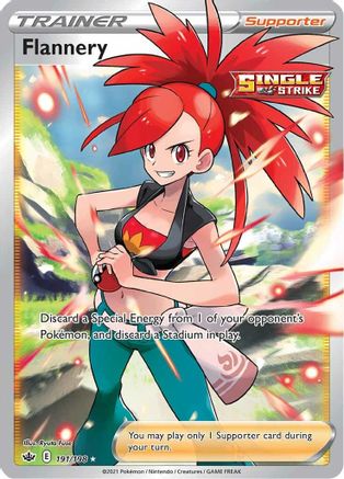 Flannery (Full Art) 191/198 - Holofoil SWSH06 Chilling Reign - Ultra Rare