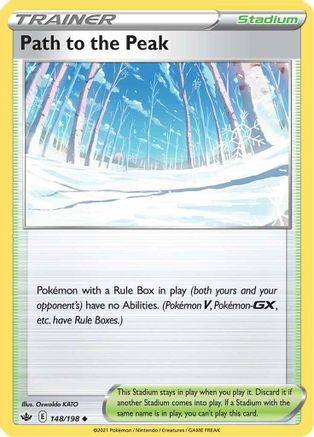 Path to the Peak 148/198 - Reverse Holofoil SWSH06 Chilling Reign - Uncommon