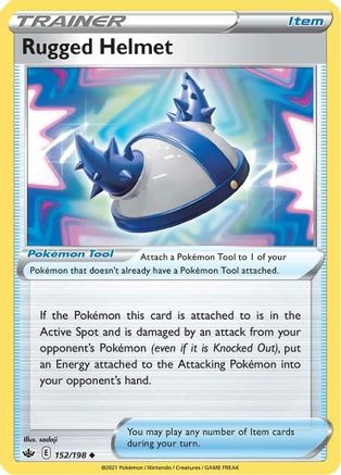 Rugged Helmet 152/198 SWSH06 Chilling Reign - Uncommon