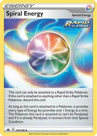 Spiral Energy 159/198 - Reverse Holofoil SWSH06 Chilling Reign - Uncommon