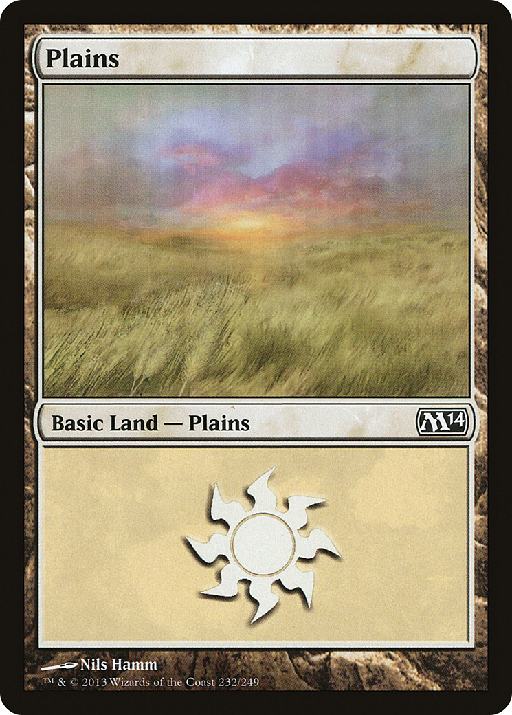 Plains (232) (M14-232) - Magic 2014 Foil