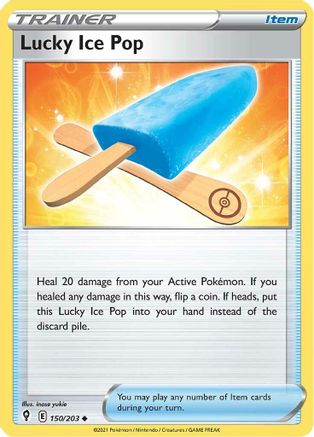 Lucky Ice Pop 150/203 - Reverse Holofoil SWSH07 Evolving Skies - Uncommon