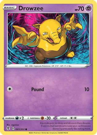 Drowzee 061/203 SWSH07 Evolving Skies - Common