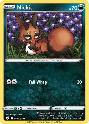 Nickit 104/203 SWSH07 Evolving Skies - Common