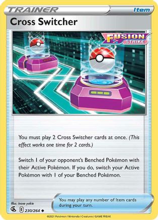 Cross Switcher 230/264 - Reverse Holofoil SWSH08 Fusion Strike - Uncommon