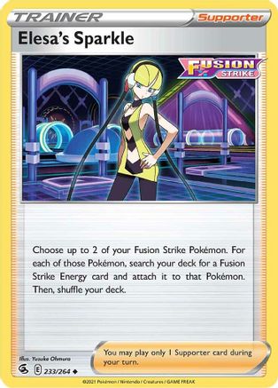 Elesa's Sparkle 233/264 SWSH08 Fusion Strike - Uncommon